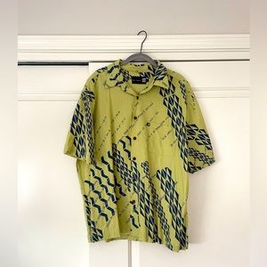 Sig Zane Linen Aloha/Hawaiian Shirt Size Large